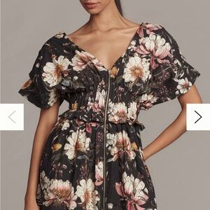Anthropologie Floral Midi Dress